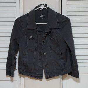 LOFT Grey Denim/Trucker Jacket